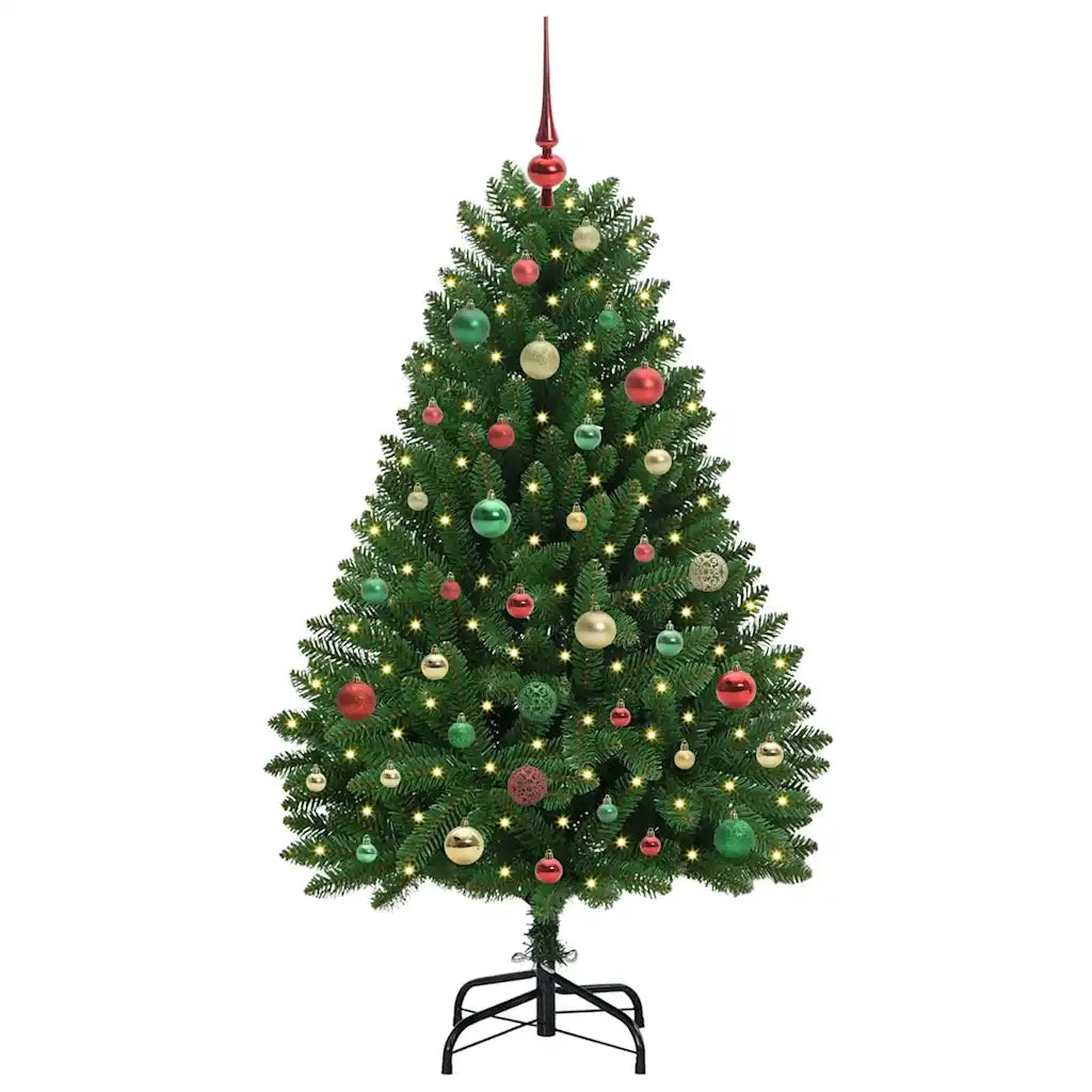 Albero di Natale | Decorazioni natalizie artificiale Verde 150 cm PVC e Metallo