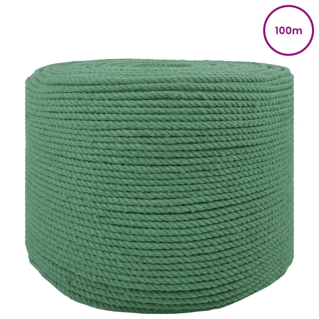 Spago di Cotone 2 pz 2 mm 100 m Verde 100% Cotone 42011940