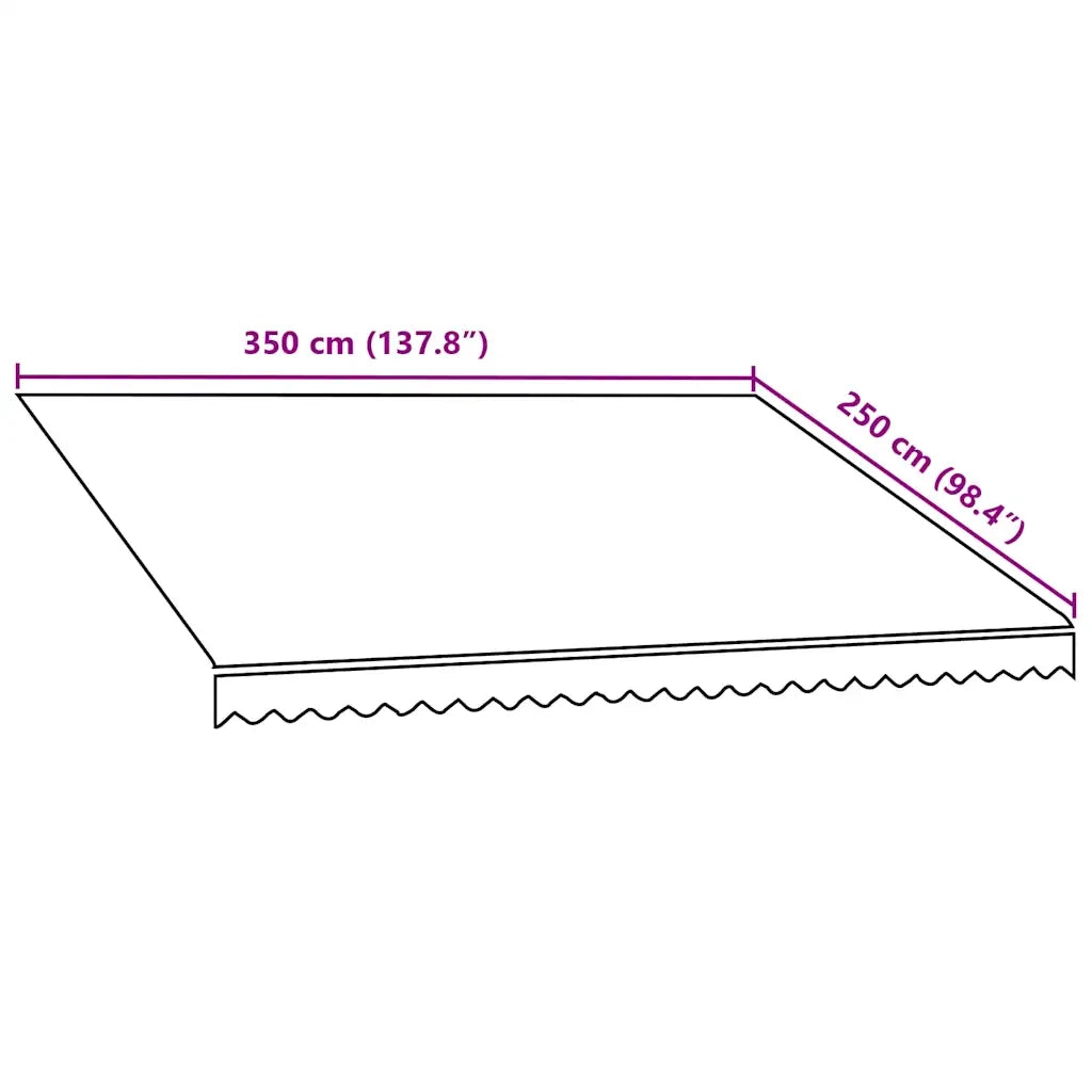 Tenda da Sole | Tenda parasole in Tela Arancione e Marrone 3,5x2,5 m