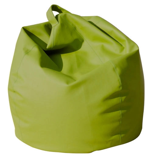 Poltrona a Sacco Pouf in Similpelle Verde Avalli