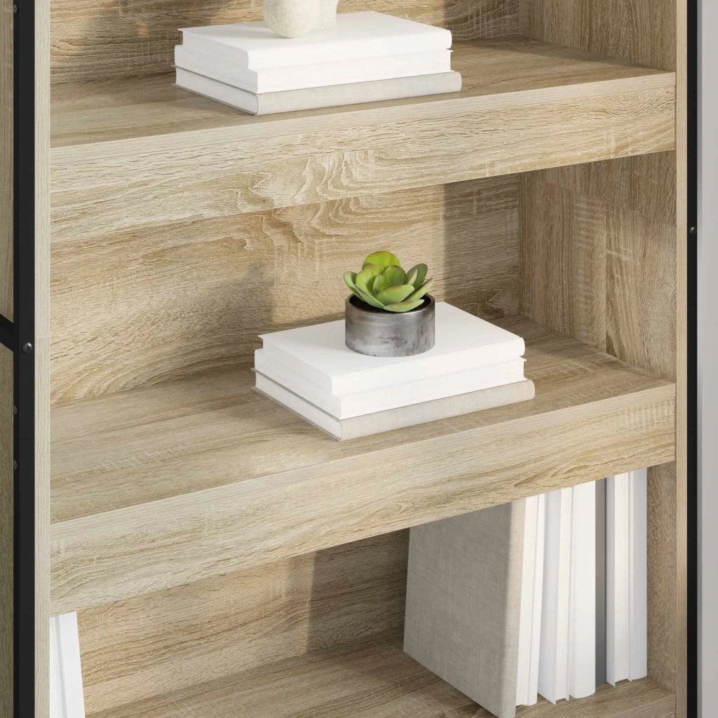 Armadio per Libri 2 pcs Sonoma 80 x 30 x 155 cm 3403005
