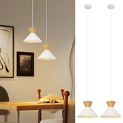 Lampada a sospensione ZMH per sala da pranzo 2 luci a sospensione bianche a 1 fiamma ?25 cm corridoio retr¨°