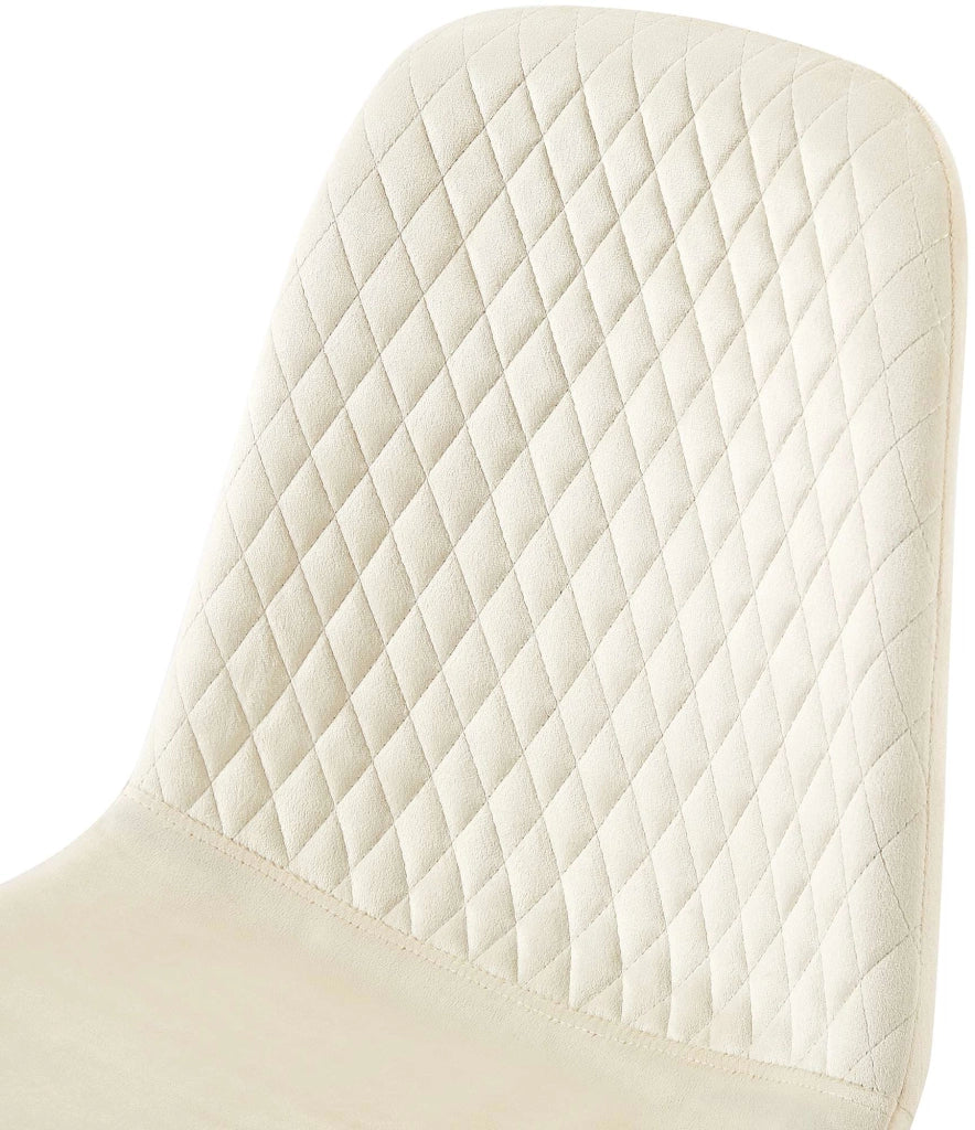 Set di 4 sedie Giverny crema,Velluto