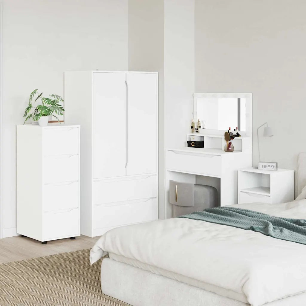 Armadio Bianco 40 x 48 x 105 cm Legno multistrato