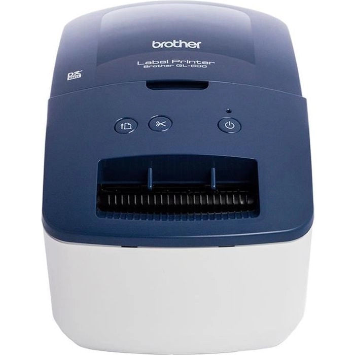 BROTHER QL-600 Stampante professionale per etichette blu - Ideale per piccole imprese e lavori domestici