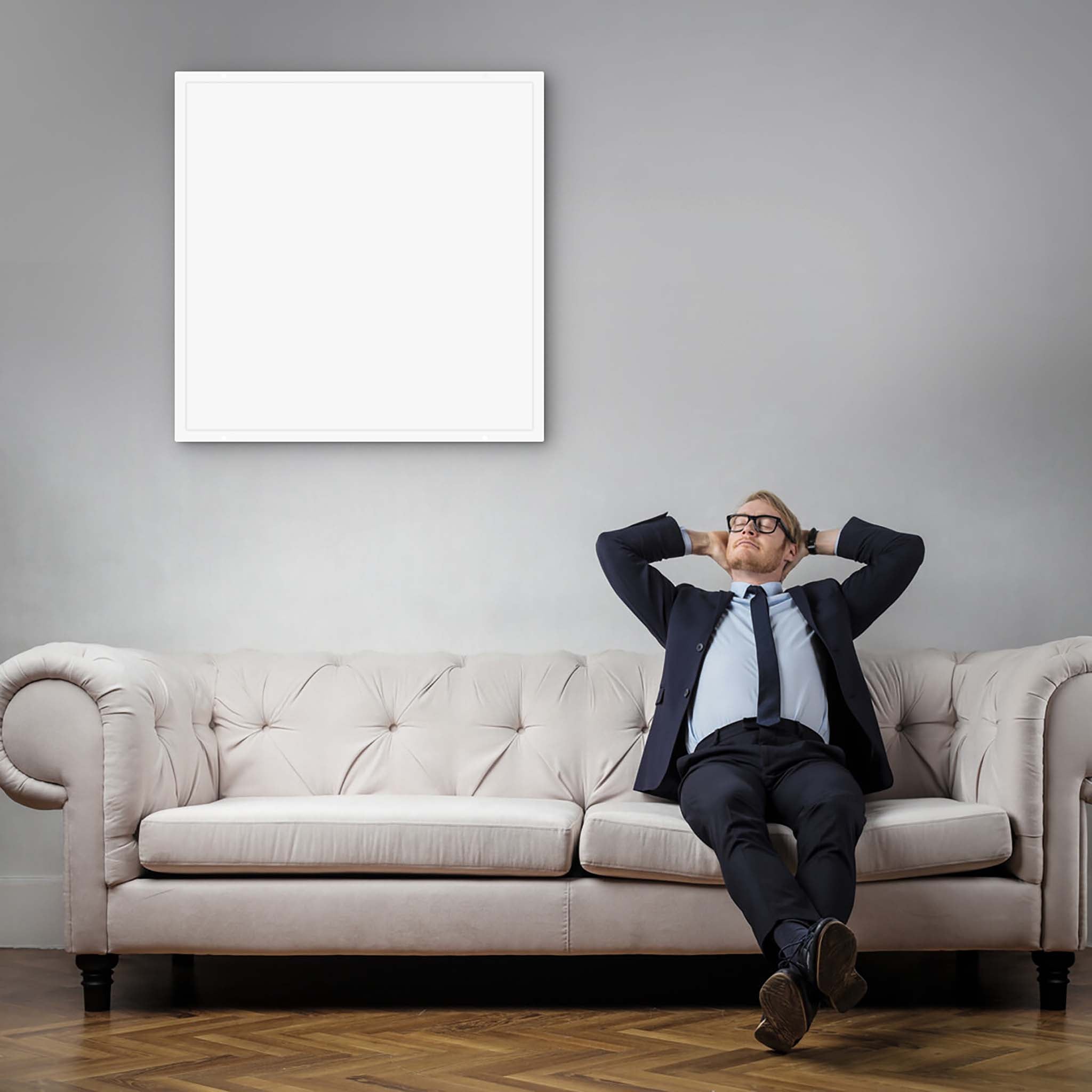 Pannello radiante a infrarossi 350W 620x620x15 mm, Pannello elettrico per riscaldamento IR