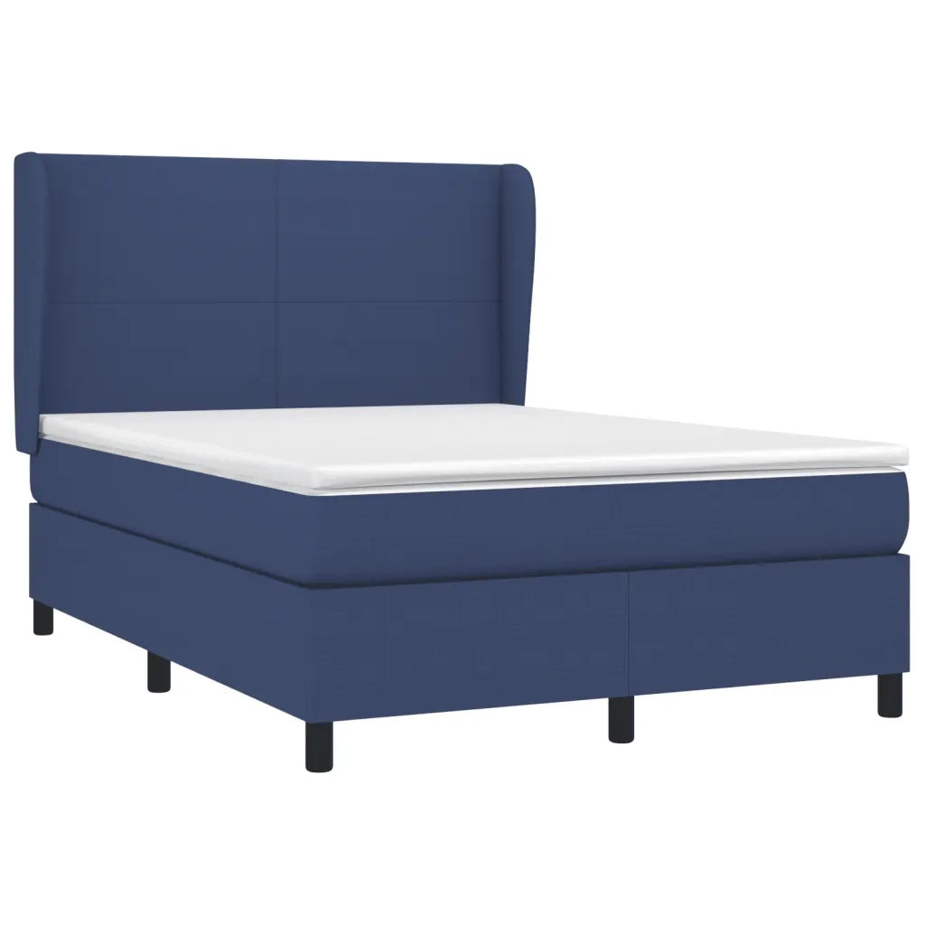 Giroletto a Molle con Materasso Blu 140x200 cm in Tessuto 3127811