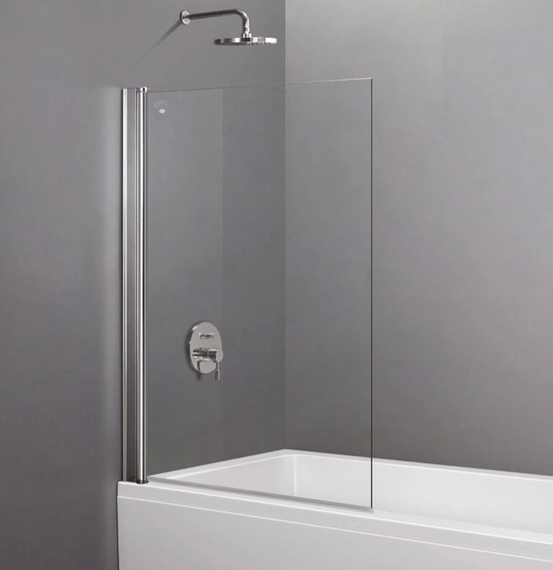 Parete Sopravasca Battente in Cristallo 5mm Trasparente 86cm h140cm YOANA