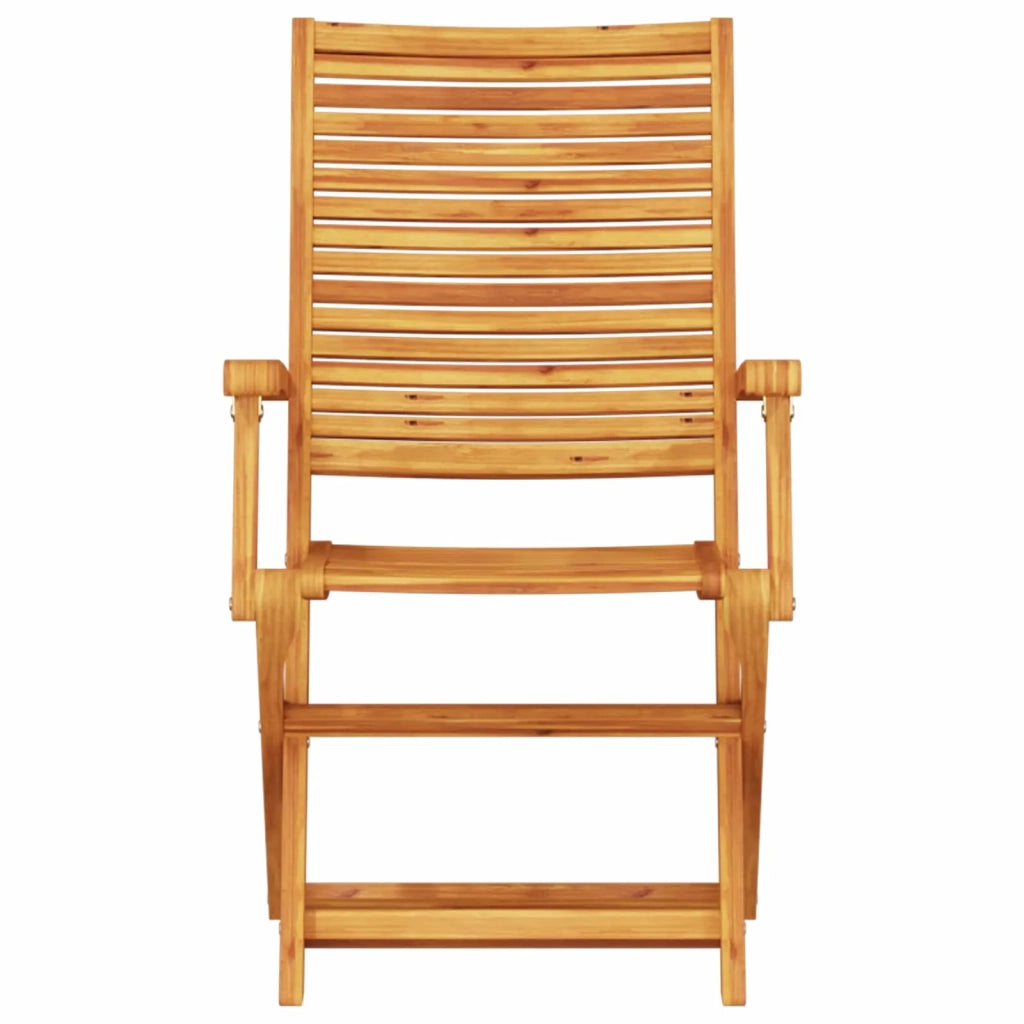 Set Bistro Pieghevole 3 pcs Marrone Legno di Acacia Massello 3375689