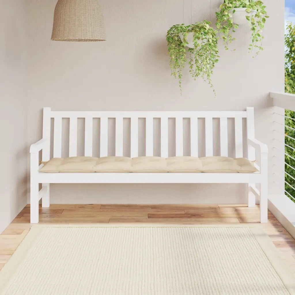 Cuscino per Panca-Cuscini per panchina Beige 180x50x7 cm in Tessuto Oxford