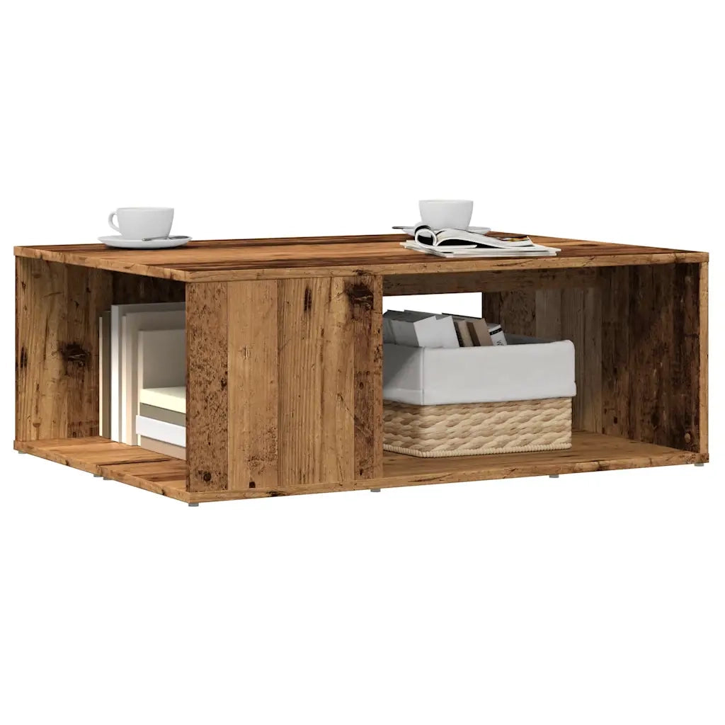 Tavolino da salotto | Tavolino da caff¨¨ | Tavolino da Soggiorno Legno Antico 90x67x33 cm in Truciolato