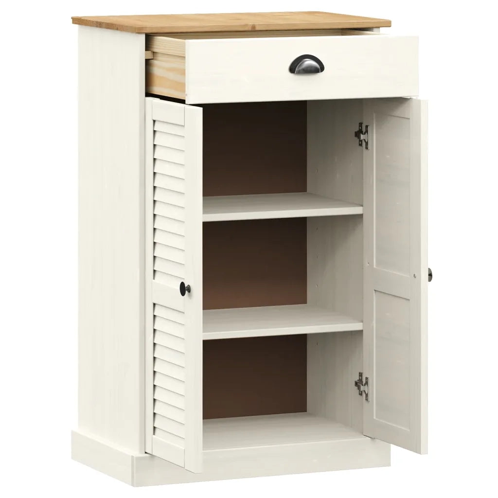 Scarpiera | Mobile per scarpe VIGO 60x35x96 cm in Legno Massello di Pino Bianco