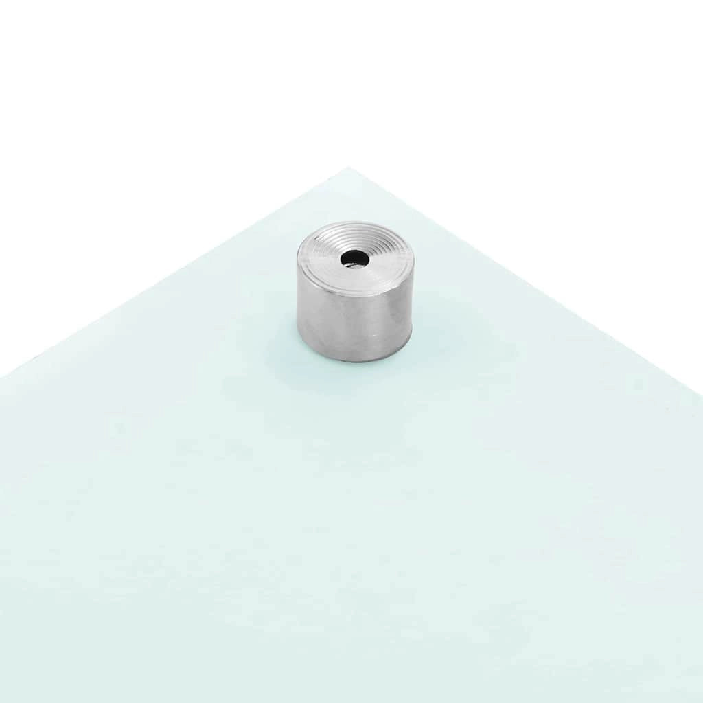 Set di 2 paraschizzi moderni per cucina resistenti al calore 90 x 60 cm in vetro temperato bianco 02_0056219