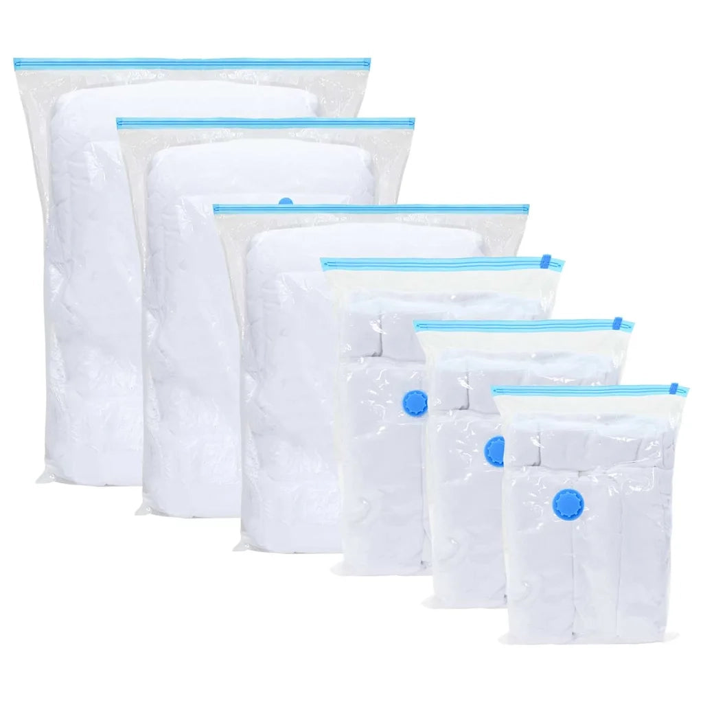 Sacchetti per Stoccaggio 15 pz Trasparente e Blu 130 x 100 cm CFW8865464