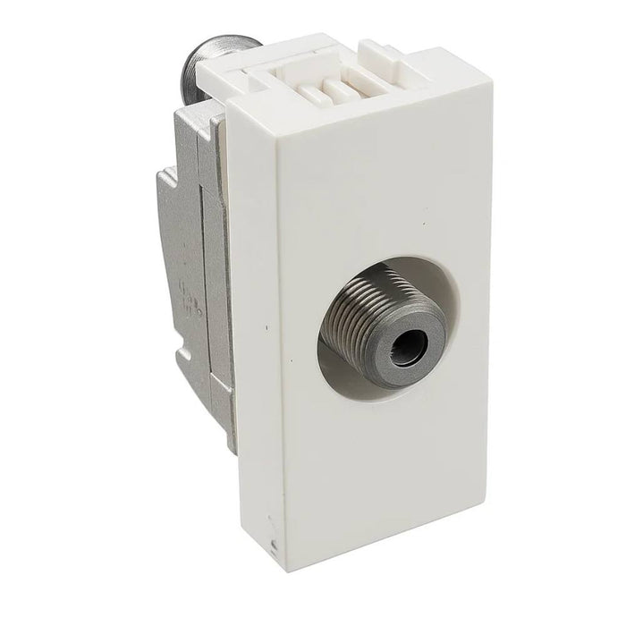 Connettore coassiale tv bticino jw4202f 75 ohm bianco