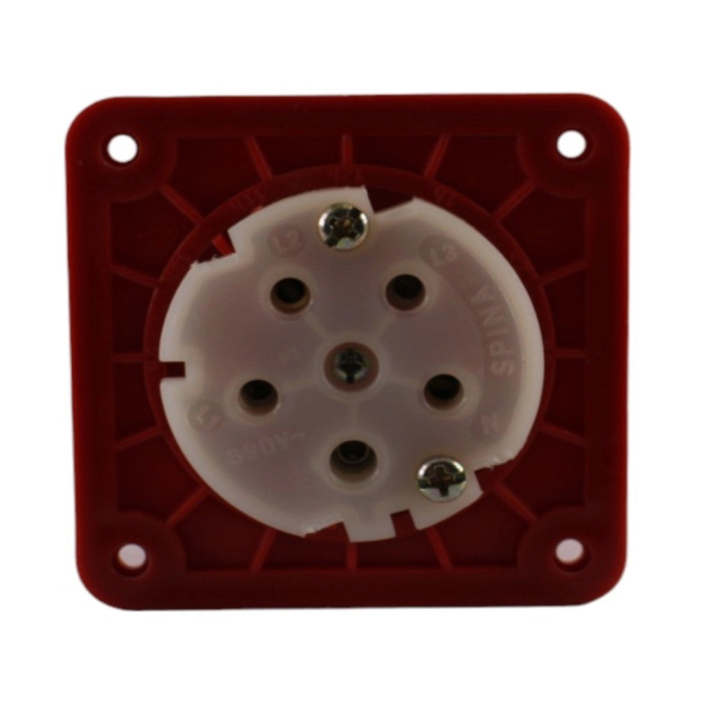 Spina dritta da incasso 16A 3P+N+T 380V IP44 Schyller