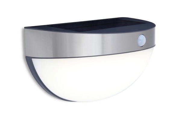 Applique esterna solare LED con sensore movimento argento Lutec