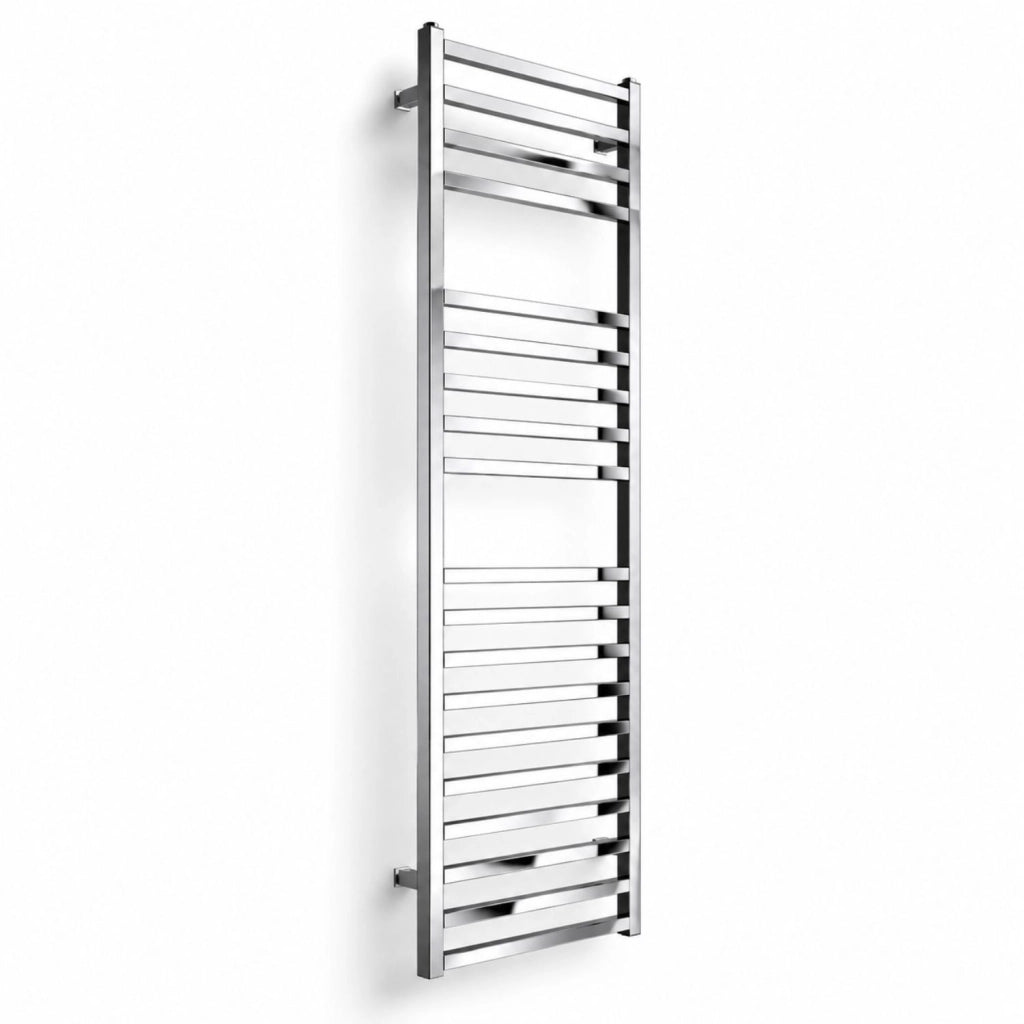 Termoarredo scaldasalviette square cromo lucido per bagno profilo quadro *** finitura- cromo lucido, misure h1800xl50...