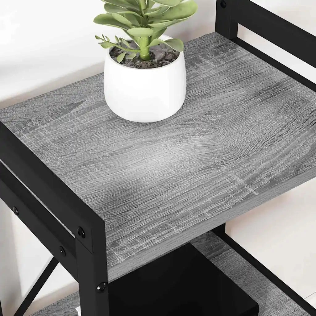 vidaXL Libreria Grigio sonoma 60 x 30 x 83 cm Legno multistrato