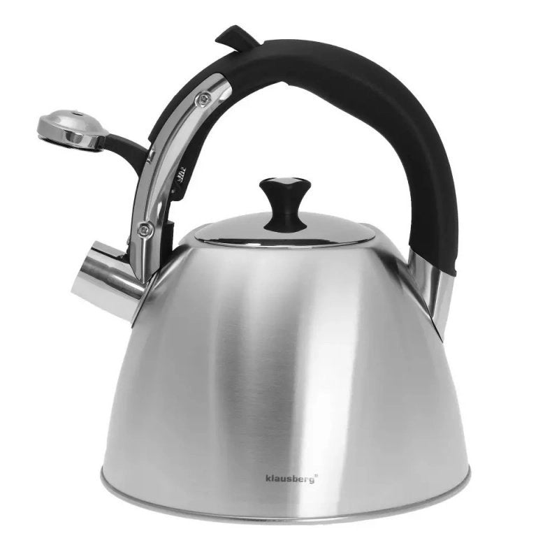 Klausberg KB-7409 Bollitore a fischio in acciaio inossidabile da 2,2 l per tutti i fornelli