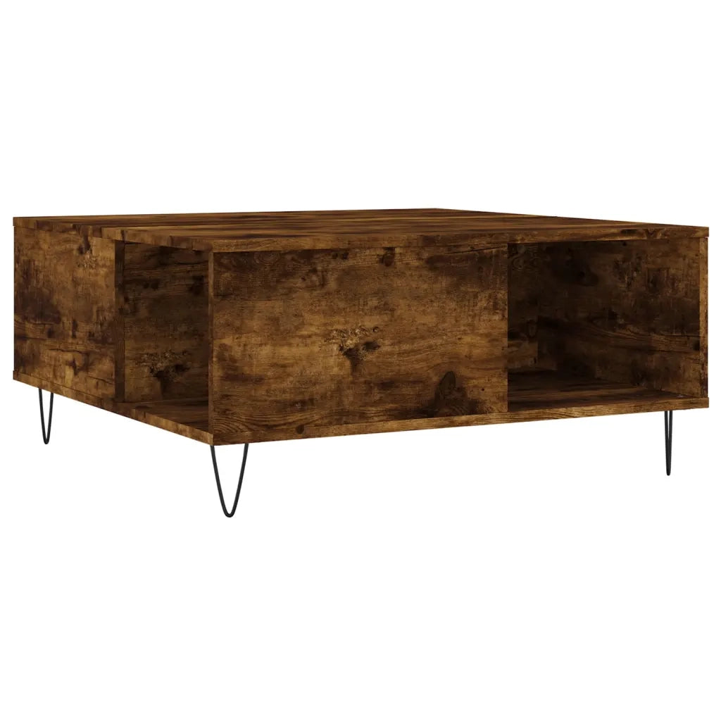 Tavolino da salotto | Tavolino da caff¨¨ | Tavolino da Soggiorno Rovere Fumo 80x80x36,5 cm Legno Multistrato
