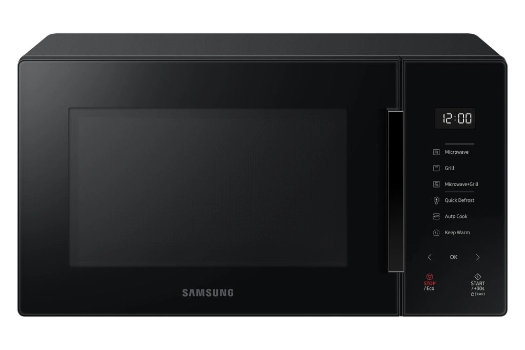 Samsung MG23T5018AK Forno Microonde 23 Litri 1100W Cottura Automatica e Home Dessert Glass Design Nero