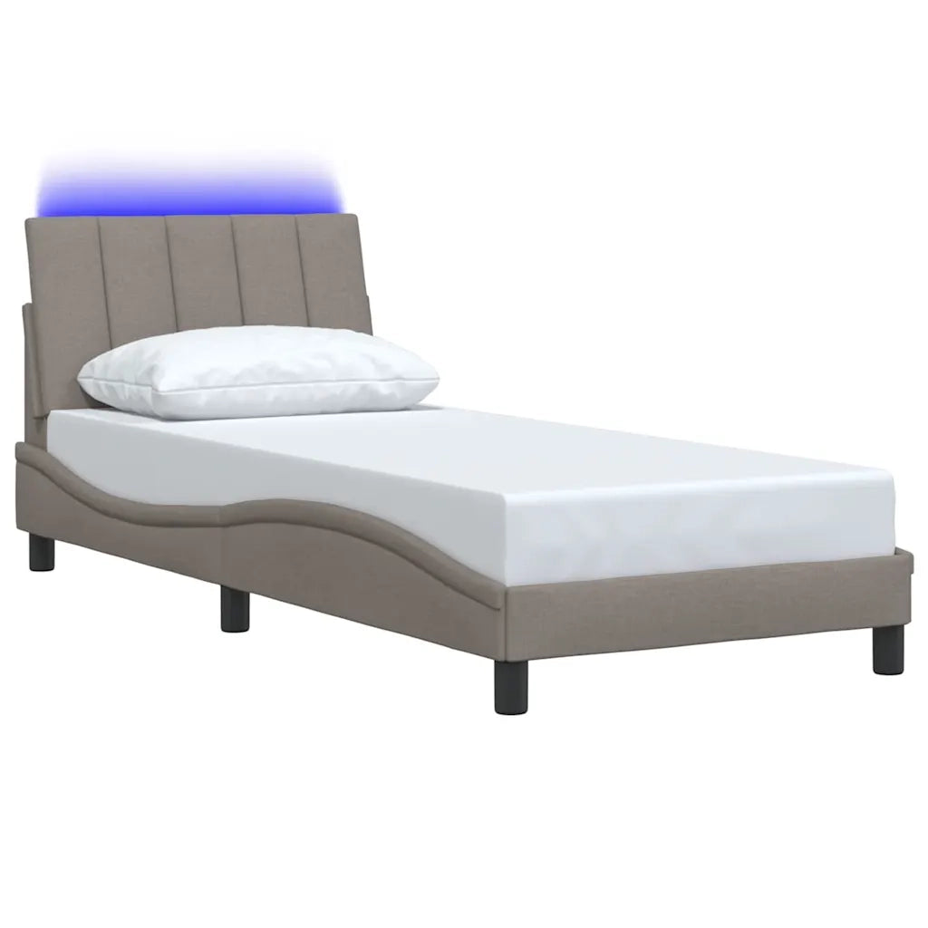 Giroletto senza Materasso Hanko Tortora 90x190 cm Tessuto