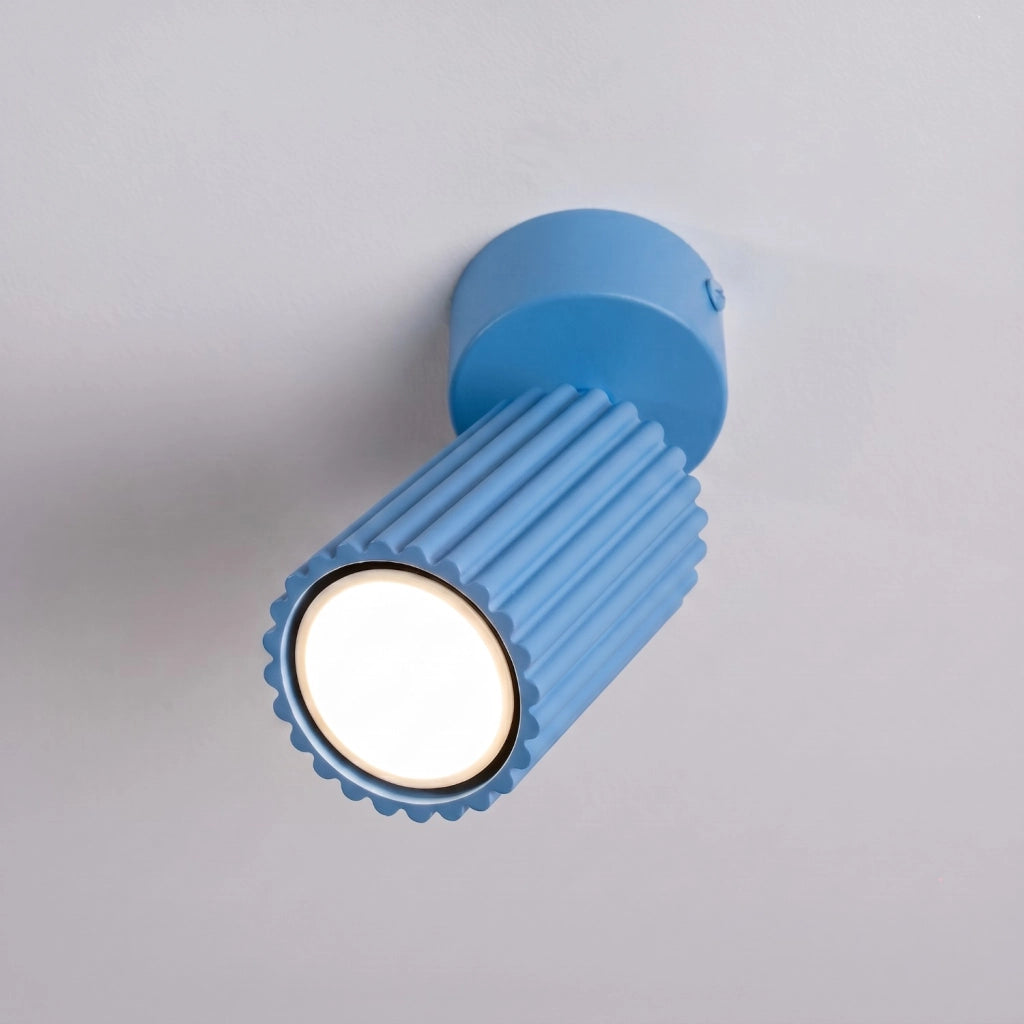 Plafoniera KARBON 1 azzurro