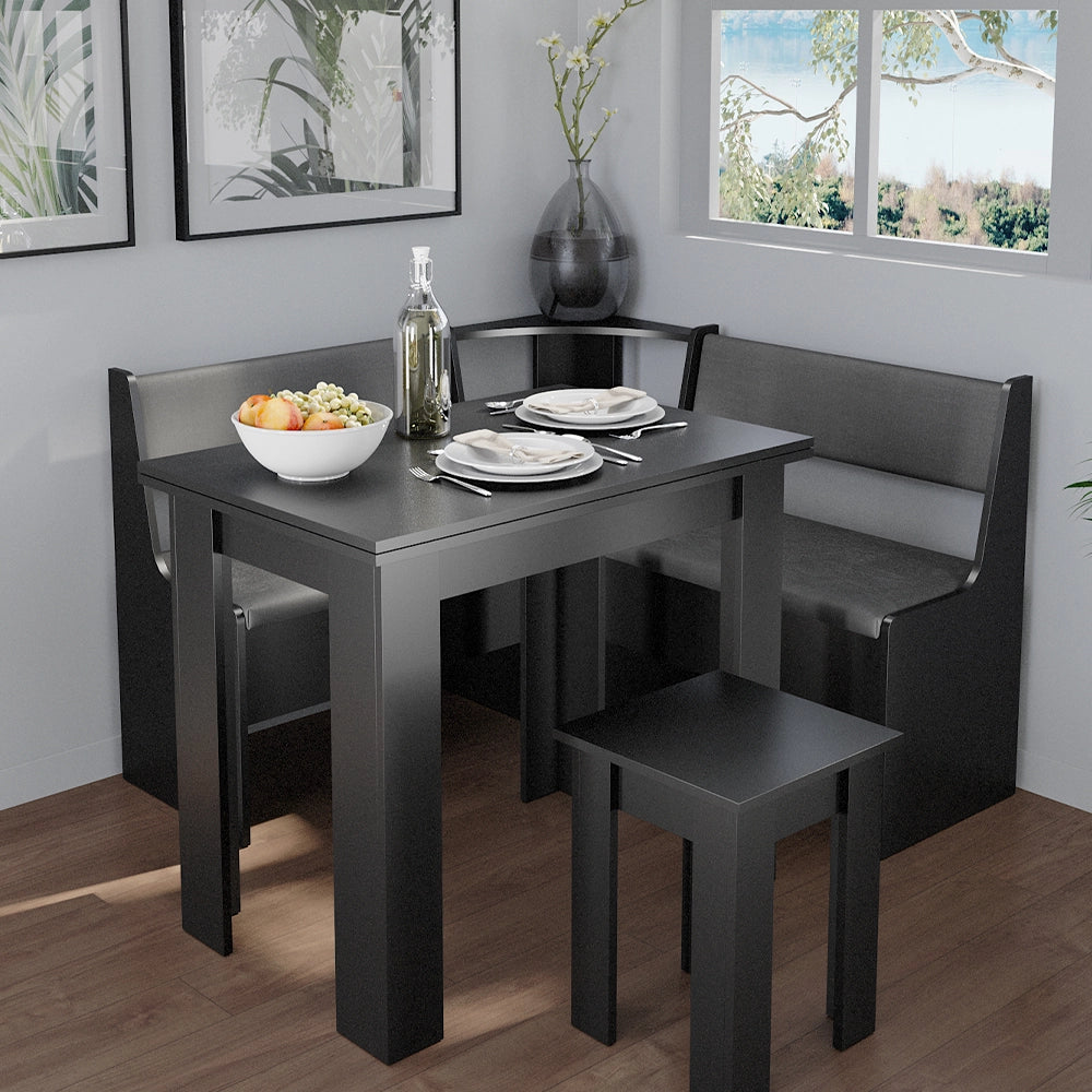 Vicco Panca ad angolo Nero 41.5 x 120 cm