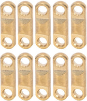 Connettori a goccia in ottone - 10 pezzi - occhio rotante - hardware metallico - 9mm ID - decorativi