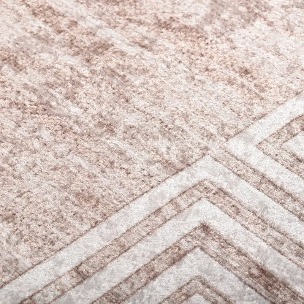 Tappeto Lavabile 80x300 cm Beige Antiscivolo cod mxl 60953