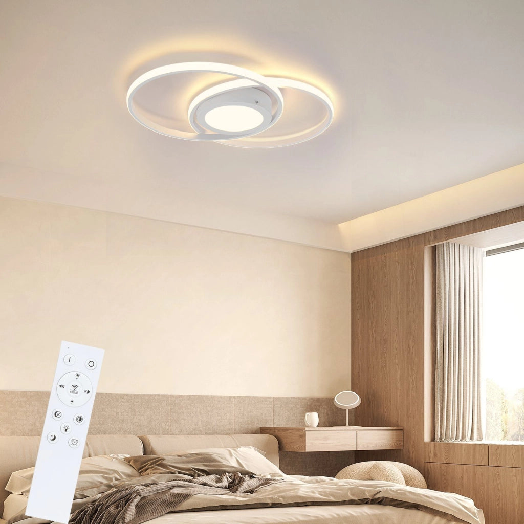 ZMH Lampada da soffitto a LED dimmerabile con telecomando - Illuminazione per interni da 48 W