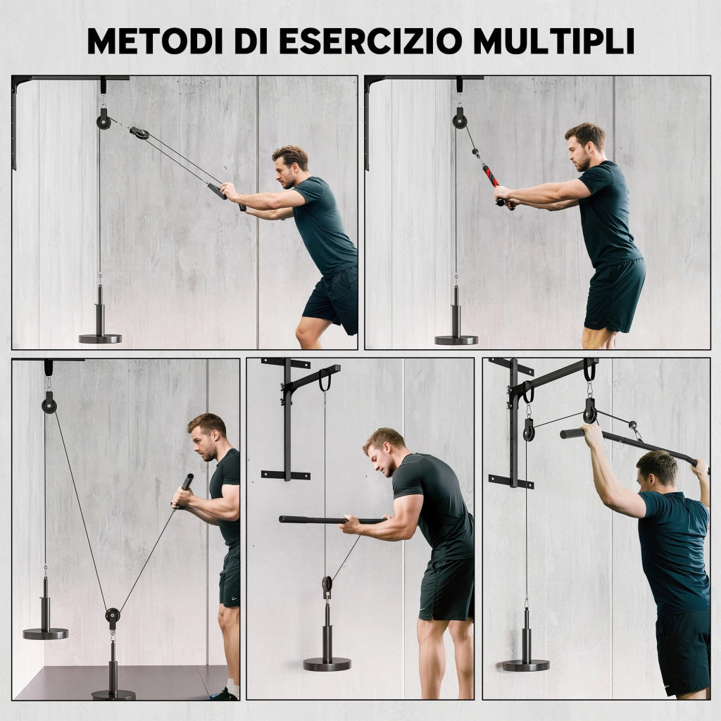Pulley Machine Home Gym e Puleggia ¨C zephmum ¨C Attacco per Dischi Pesi Universali