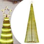 Albero di Natale | Decorazioni natalizie a LED 475 LED Bianco Caldo 247 cm