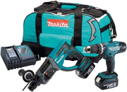 Combopack - Trapano e perforatore SDS-Plus 18 V (2 x 4,0 Ah) - MAKITA DLX2025M