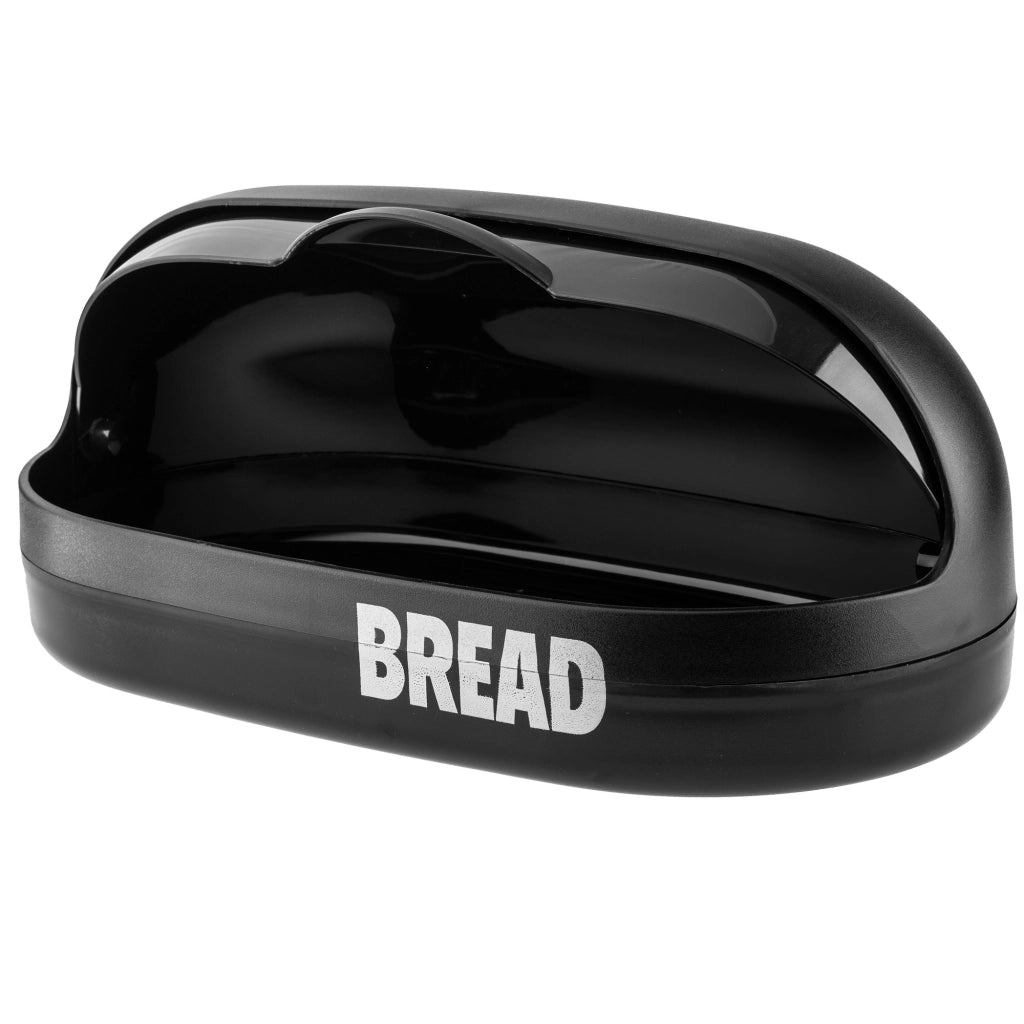 Contenitore per il pane KADAX nero, grande, con coperchio, moderno