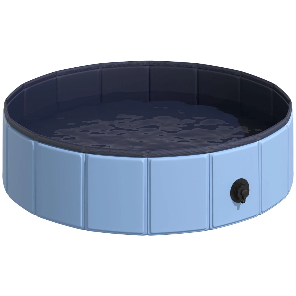 Vasca Pieghevole per Cani Gatti ?80x20 cm ¨C zephmum ¨C PVC Antiscivolo Blu