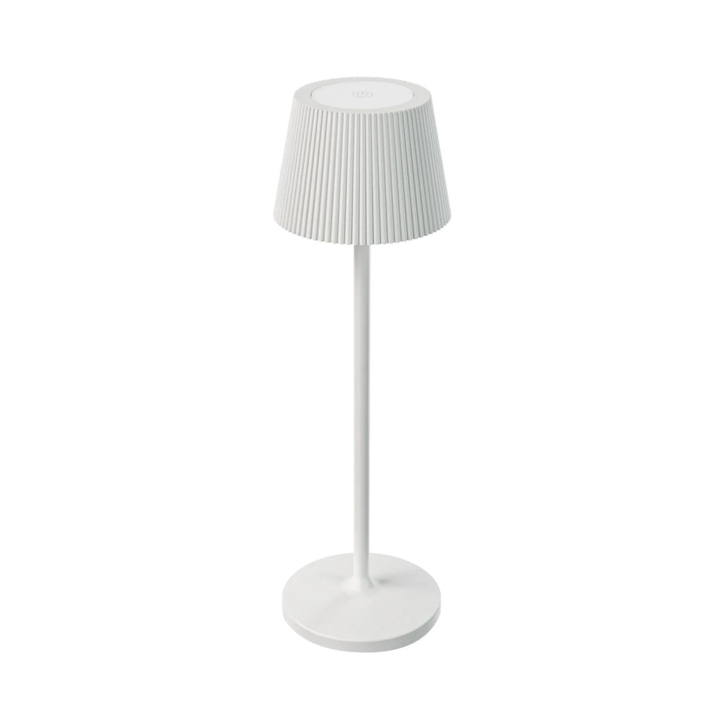 Lampada da tavolo led ricaricabile IP54 colore bianco mod. Emmamini