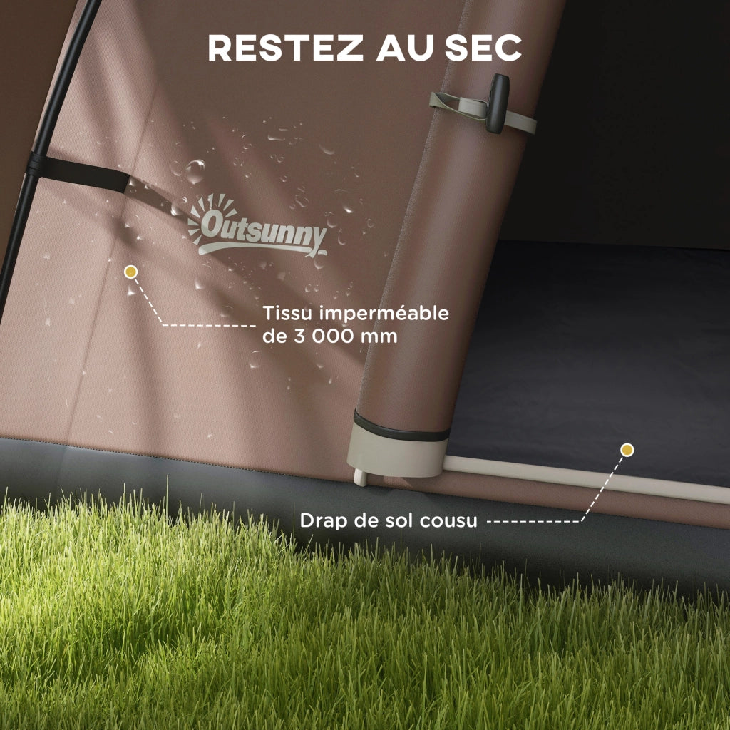 Tenda da campeggio 5-6 persone ¨C zephmum ¨C Impermeabile, ventilata, 550x300x198 cm