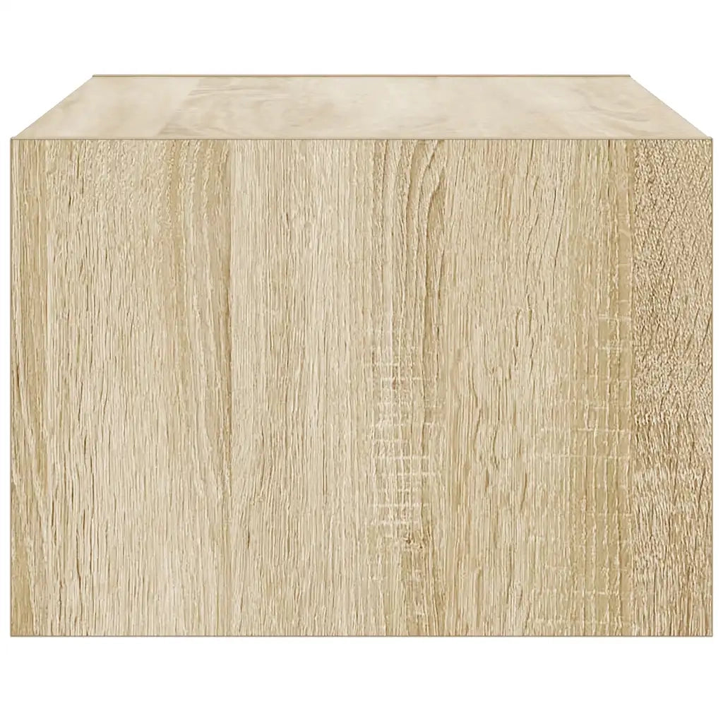Mobile Porta TV con Luci LED Rovere Sonoma 75x35,5x25 cm