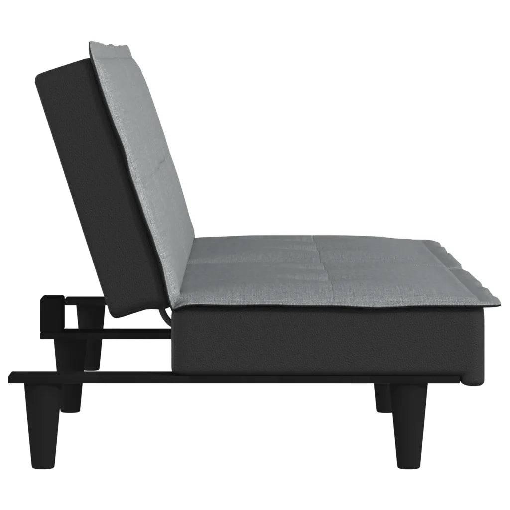 Divano Letto Grigio Chiaro in Tessuto