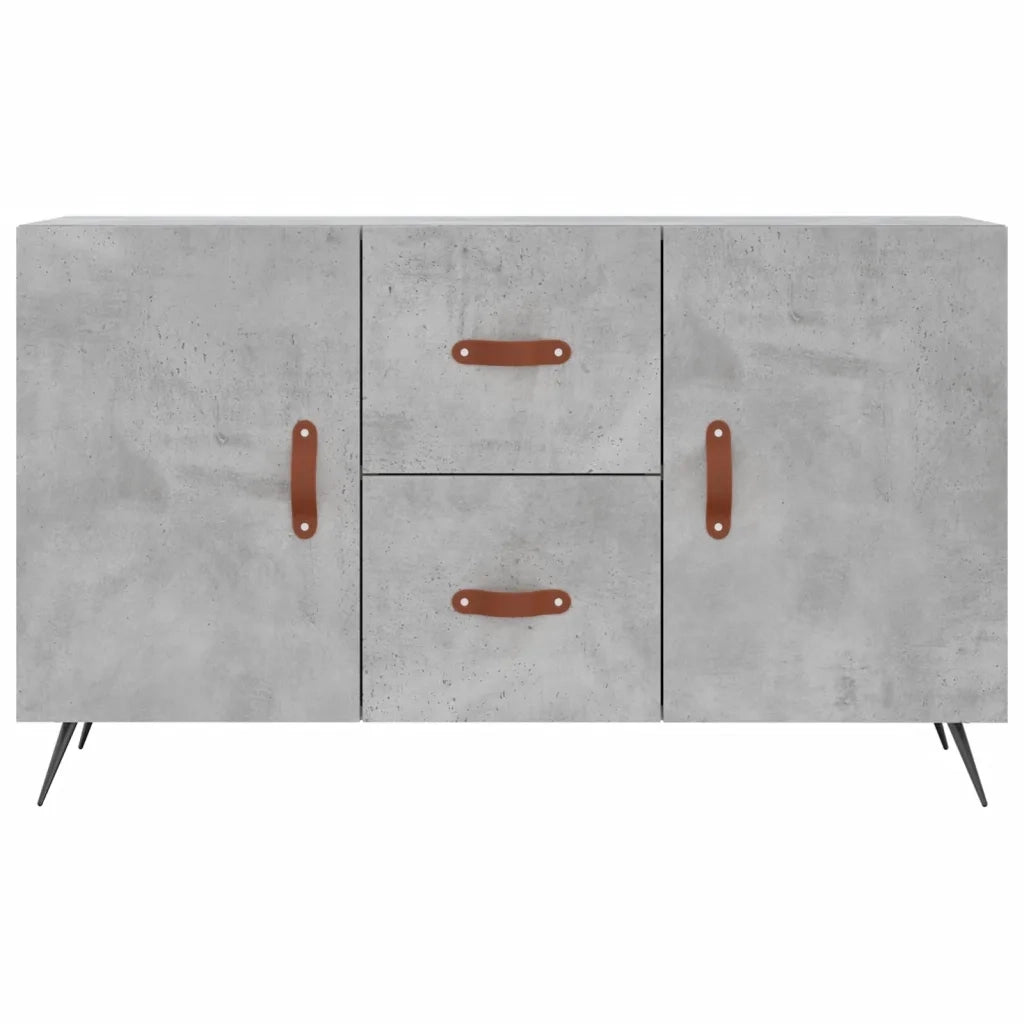 Credenza-Buffet-Armadio da cucina Grigio Cemento 100x36x60 cm in Legno Multistrato 571719