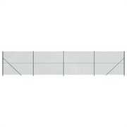 Recinzione da Giardino | Recinzione a Rete con Flangia Verde 1,4x10 m