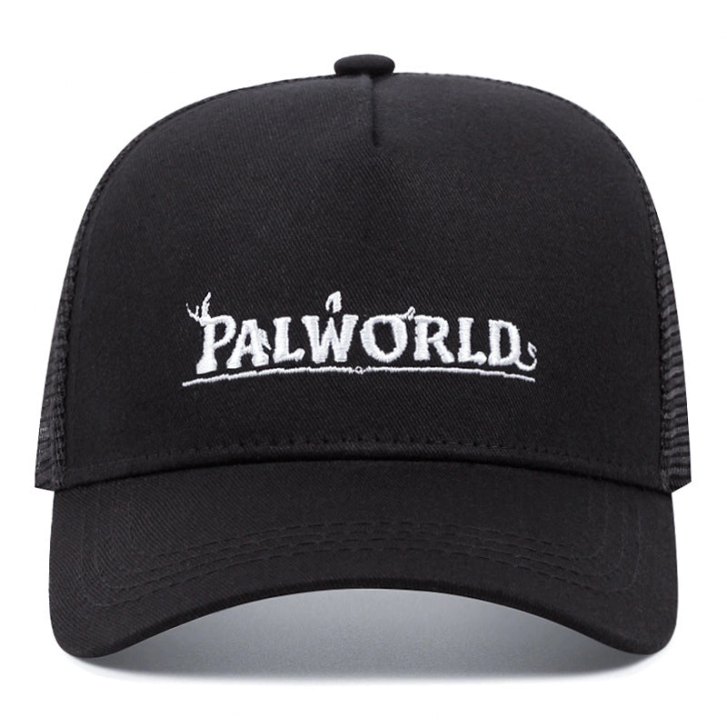 Cappellini da baseball ricamati PALWORLD, neri