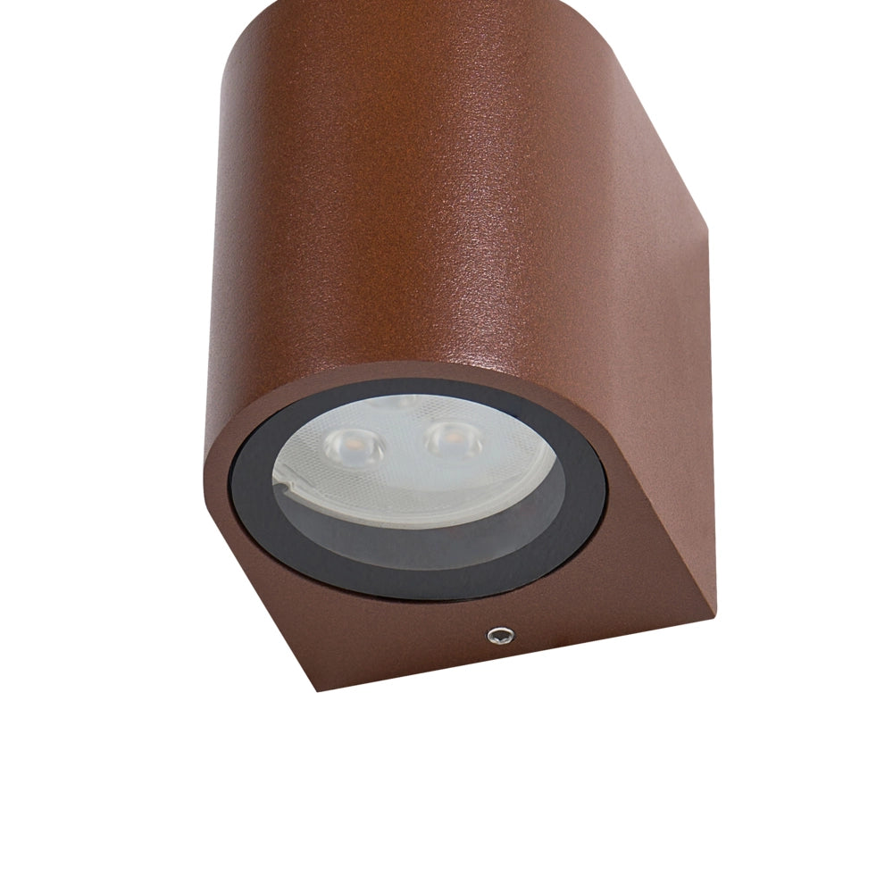 Set di 4 lampade da esterno per pareti esterne, 8 cm, in metallo e alluminio, moderne, merrone