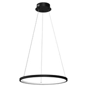 Lampada a sospensione nera ad anello Ø50 LED 27W HOOP