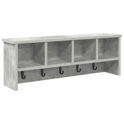 Appendiabiti a muro Grigio cemento 75 x 16 x 26 cm CFW2071886