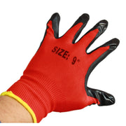 Trade Shop - 12 Paia Di Guanti Da Lavoro Spalmati Nylon Nitrile Disponibili In 9''10''11'' -    9"