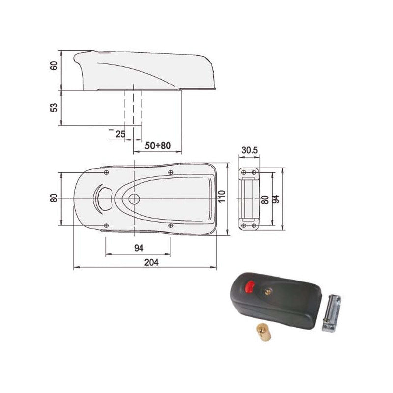 Elettroserratura App.Ferro 1A731-00-0 Cisa