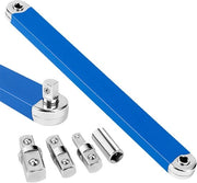 Serratura estensibile con adattatore di trasmissione 1/2" 1/4" e 3/8" - Estensore multifunzionale per chiave a ratti per meccanici e artigiani della carrozzeria